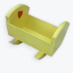 Wooden Doll Rocking Cradle