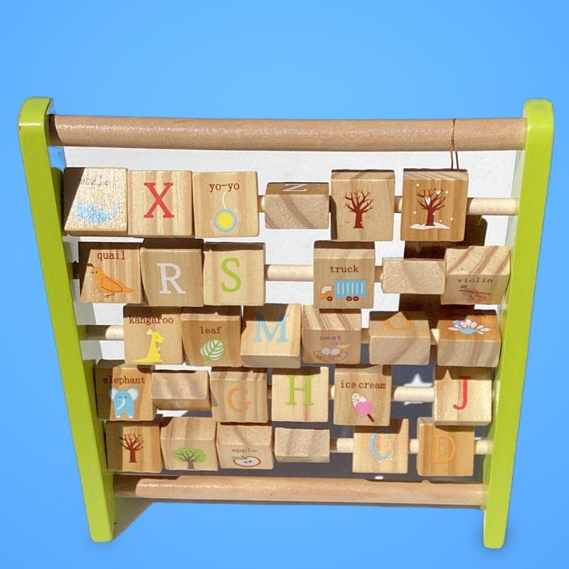 Kadink wooden alphabet abacus Wooden Alphabet Abacus - Image 1