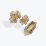 Wooden Train & Carriages