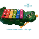 Fisher-Price 2-in-1 Crocodile Keys toy, a vintage musical pull toy from 1998