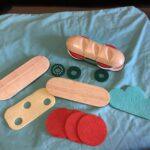 Wooden baguette play set